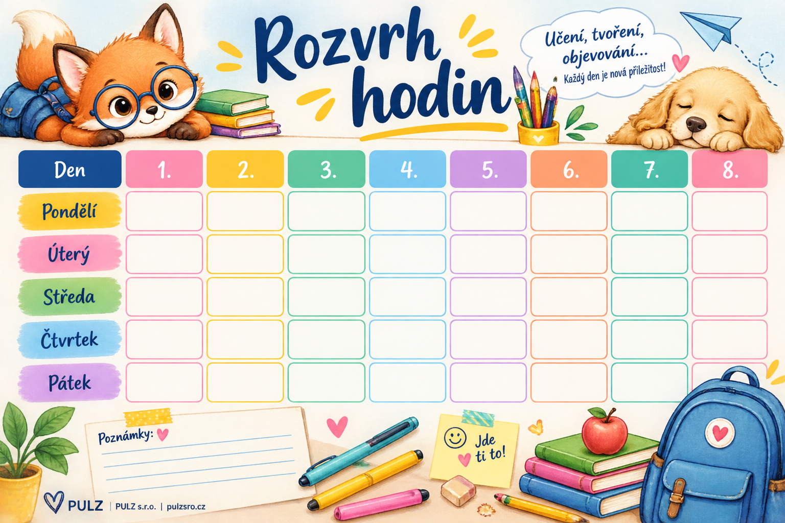 rozvrh